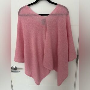 Letarte Cashmere Soft Pink Poncho